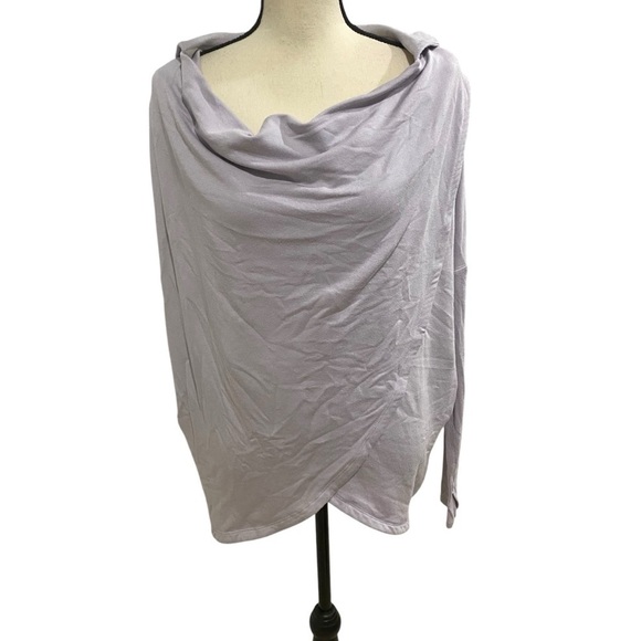 Athleta Oversized Hoodie Sz Small Gray Lavender - Picture 2 of 10